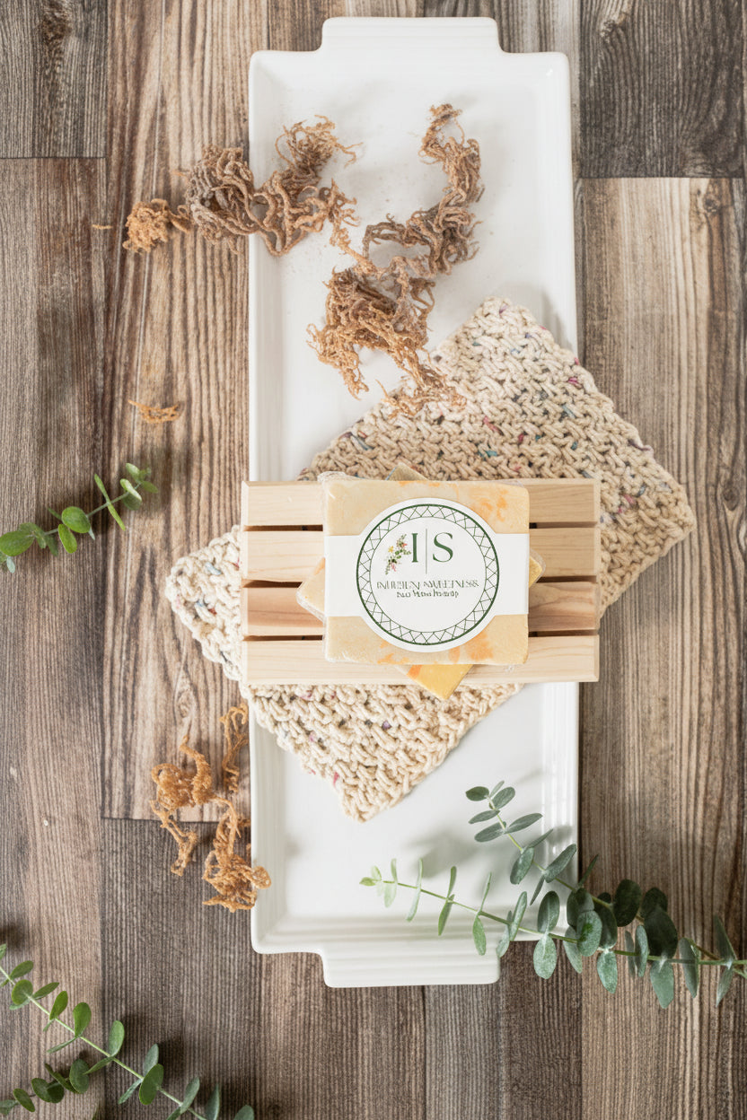 Momma Bear Sea Moss Soap - White Tea & Shea Butter