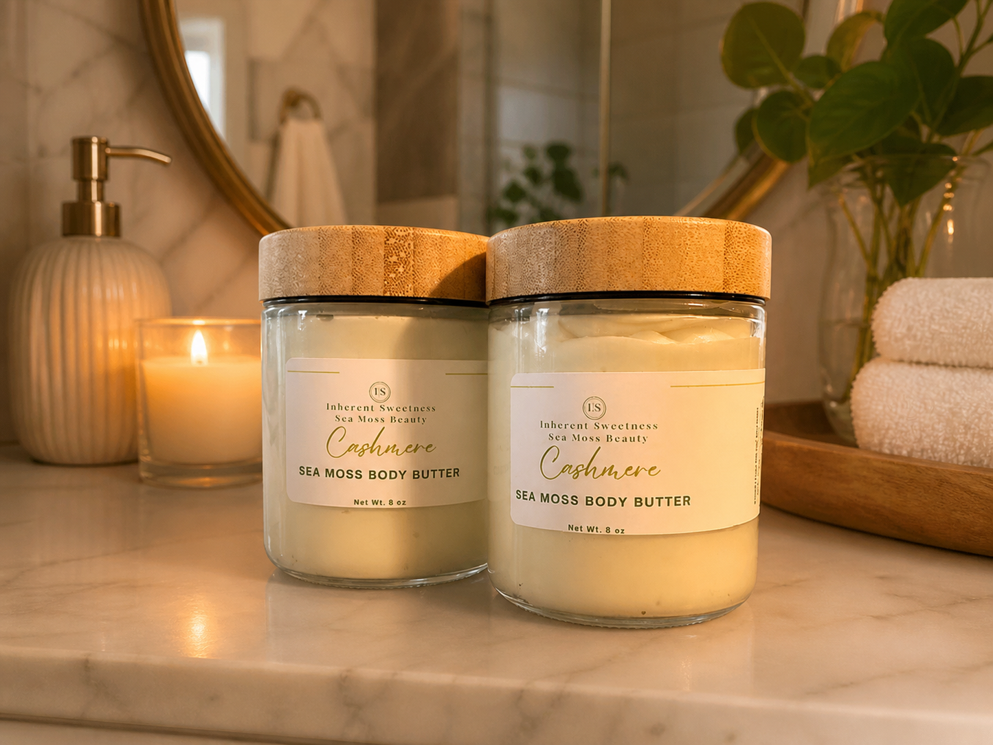 Cashmere Sea Moss Body Butter - Luxurious Whipped Moisturizer